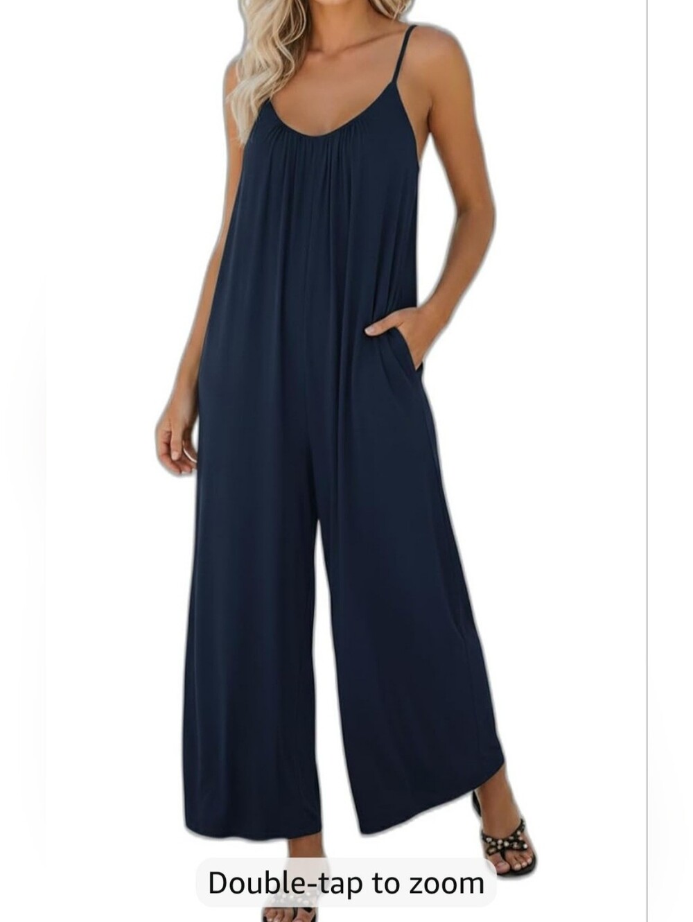 Navy Loose Jumpsuit